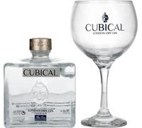 Cubical Premium London Dry Gin 40% Vol. 0,7l with glass
