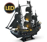 CubicFun 3D puzzle in metallo Queen anne's Revenge 340 pezzi per adolescenti Pirate Ship Gifts Model kit giocattoli rompicapo puzzle adulti