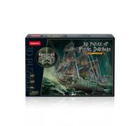 CubicFun 660527 - Puzzle 3D Flying Dutchman LED, nave pirata luminosa, nave dell'olandese volante, modello da 360 pezzi, modellismo a partire dai 10 anni in su