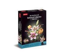 CubicFun 660871 - Puzzle 3D con fiori, tulipani e giglio in vaso da fiori con 103 pezzi, set decorativo fai da te per adulti e bambini dai 8 anni in su
