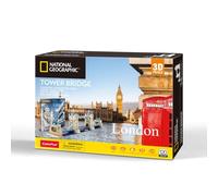 CubicFun 660978 National Geographic 3D Puzzle, Tower Bridge, set da 120 pezzi, modellino per bambini a partire dagli 8 anni