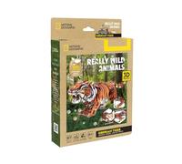 CubicFun 661179 National Geographic - Puzzle 3D con tigre, puzzle 3D con gatto selvatico, 87 pezzi, modello per bambini dai 6 anni in su