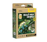 CubicFun 661186 - Puzzle 3D Camaleonte, puzzle con animali da 63 pezzi, National Geographic, modello di animali, set decorativo fai da te, per adulti e bambini dai 6 anni in su