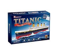 CubicFun 664011 - Puzzle 3D Titanic, modello storico, modello di nave, kit di costruzione da 113 pezzi, modellismo a partire dai 10 anni in su
