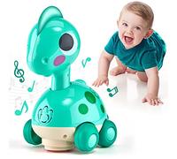 CubicFun Dinosauro Interattivo Bambini 1 Anno, Gioco Gattonare Neonato | Gioco Musicale con Luci Neonato 6-12 Mesi, Touch & Go Dino Sonoro, Giochi Bimbo, Regalo Bambino 1 2 Anni