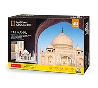 CubicFun Puzzle 3D India Taj Mahal con National Geographic Libretto di Fotografia, 87 Pezzi