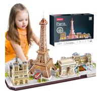 CubicFun Puzzle 3D LED Parigi, Modello Architettura 115 Pezzi