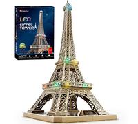CubicFun Puzzle 3D LED Torre Eiffel Parigi, Modello Architettura 84 Pezzi