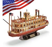 CubicFun Puzzle 3D Mississippi Steamboat, Modello Nave 142 Pezzi