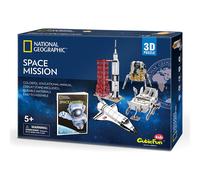 CubicFun Puzzle 3D per bambini Kit modello di razzo spaziale Avventura Saturno 5 contro Apollo 11 con