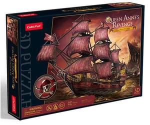 CUBICFUN PUZZLE 3D VELIERO QUEEN ANNE'S REVENGE a partire da 10 anni