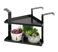 Cubicle Shelves, Two Layer Rack With Adjustable Height, Bookshelf Organizer for Home Use, Space Saving Corner Design, Strong Load Bearing Feature, Storage Tool, Indoor Accessory for Kitchen Wall