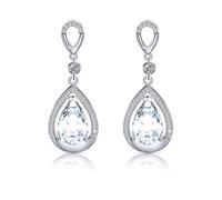 Cubico Zirconia Orecchini Trendy Studs Ciondolo Per Giovani Professionisti E Gli appassionati di Moda Cubici Zirconia Orecchie Gocce, Taglia unica, come descritto