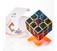 CUBIDI Cubo Magico Speedcube 3x3 Con Caratteristiche Ottimizzate Per Lo Speed Cubing - per Principianti ed Esperti Adesivo In Carbonio - Tipo New York