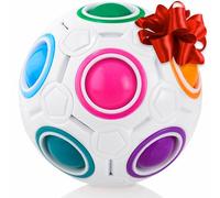 Cubidi® - Puzzle originale Rainbow Ball I Brain Teasers for Kids Age 6-10 I for Boys and Girls 6+ Years I Travel Toy for Children | Fidget Ball Magic Ball