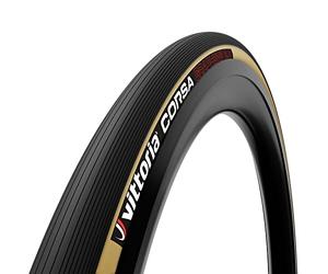 Cubierta Corsa Crema/Negro - 23-622/700x23c Pleg G2 box