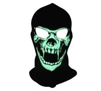 Cubierta Facial Esquí Invierno - Cuello Térmico Halloween Antiviento, Cubiertas De Cara De Esquís, Gorros Luminosos Esqueleto Ciclismo Cara Completa | para Corredores Motocicleta Snowboard Senderismo