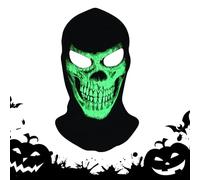 Cubierta Facial Esquí Invierno - Cuello Térmico Halloween Antiviento, Cubiertas De Cara De Esquís, Gorros Luminosos Esqueleto Ciclismo Cara Completa | Para Corredores Motocicleta Snowboard Senderismo