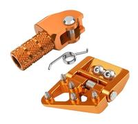 Cubierta Protectora De Freno Disco Adatto per Husqvarna TE 300 FE 350 2017-2024 Adatto per EXC 300 250 Punta della leva del cambio regolabile Punta del pedale del freno(Orange Set)