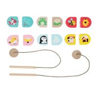 Cubika Dove viviamo - set di infilatura in legno per bambini
