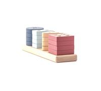 Cubika Pastel Smistamento forme V - puzzle in legno 17 pezzi