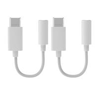 Cubilux Adattatore USB C per cuffie [192KHz/16-bit DAC] Dongle audio da tipo C a 3,5 mm per iPhone 15, iPad Pro, Pixel 8/7/6 Pro 7a/6a, Samsung S23/S22 Z Fold/Flip 5/4/3/2, Tab S9/S8/S7/S6, bianco,