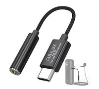 Cubilux Insta 360 X4 Adattatore MIC Tipo C a 3.5mm Lavalier Microfono Adattatore per Insta 360 X4 Fotocamera, Plug-and-Play Audio Esterno per Viaggi, Vlogging, Streaming, Creazione di Contenuti