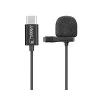 Cubilux Microfono MLC-19 compatibile con Insta360 Ace e Ace Pro, microfono Lavalier da bavero con clip per Ace/Ace Pro, 1,2 m