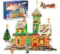 CUBIMANA Set di Costruzioni Casa di Pan di Zenzero 3 Stili con Luci - Castello Natalizio 2025 con Babbo Natale e Albero di Natale, Giocattolo da Costruire per Adulti e Bambini 10+ (1976 Pezzi)