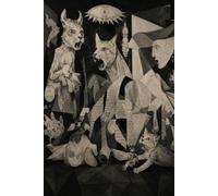 Cubist-Inspired Cat Notebook | 120 Lined Pages | 6x9 Inches | Monochrome Modern Art Journal for Cat Lovers, Artists, Writers & Creative Minds