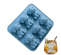 Cubitera De Hielos- 20x1 0cm Molde De Hielo De 6 Cavidades Con Forma De Perro | Lindos Recipientes Y Accesorios | Para Cócteles, Bourbon, Camping, Viajes, Bebidas, Comida, Golosinas