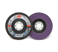 Cubitron 3M Disco lamellare 769F, tipo 27, 80+, 10,4 x 2,2 cm, abrasivo ad alte prestazioni, disco in ceramica a forma di precisione, in acciaio al carbonio, acciaio inossidabile