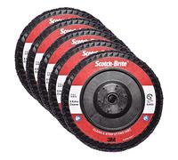 Cubitron II Scotch-Brite Clean and Strip XT Pro Disc, XO-DC, SiC Extra Coarse, Viola, 7" x 5/8'-11, Tipo 27, Confezione da 5