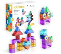 Cubixx - Blocchi di costruzione magnetici per bambini dai 3 anni, giocattoli educativi creativi in un set di 22 pezzi,giocattoli di costruzione magnetici per ragazze e ragazzi