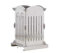 Cubo Arrosticini Spiedini In Acciaio Inox Completo con Coltello E 81 Stecconi, Macchina Smontabile E Facile Da Pulire Per Arrosticini Kebab E Souvlaki(56 Holes)
