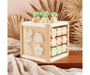 Cubo attività lepre Fine XXL in legno | bieco