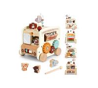 Cubo attività Montessori 8 in 1 per lo sviluppo motorio fine e l'apprendimento precoce, multicolore, giocattolo educativo.