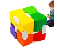 Cubo Colorato - Nuovo Puzzle Da Viaggio Con Cubo Infinito | Cubi Puzzle Educativi Per La Miscelazione Dei Colori | Puzzle Rompicapo Portatili, Puzzle Cubico Giocattolo Per Ad