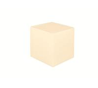 Cubo colorato resina per interno ed esterno cm 25x25x25 colore crema. Lavabile e resistente. Made in Italy