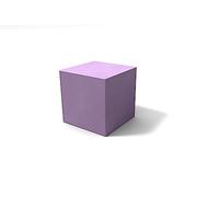 Cubo colorato resina per interno ed esterno cm 25x25x25 lilla. Lavabile e resistente. Made in Italy