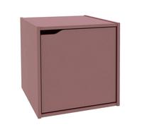 Cubo Composite con Anta 35x35x35 cm in Compensato Mattone