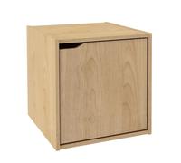 Cubo Composite con Anta 35x35x35 cm in Compensato Naturale