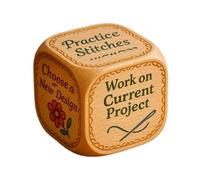 Cubo da ricamo - Legno liscio vuoto per il fai da te Bricolaje Manuala | enigmi, lezioni, con sacchetto a cordini e colla a punti | creativi per cucire per principianti Comprensione