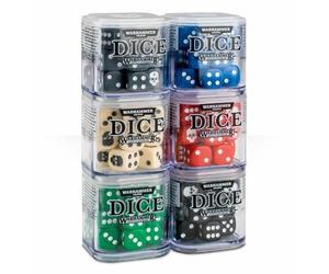Cubo dei dadi - 65-36 -Grigio/Verde/Bianco/Blu/Nero/Rosso - Games Workshop 99229