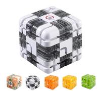 Cubo del labirinto puzzle di grandi labirinti 3D - sfidante teaser cerebrale con sfera in acciaio, Game IQ di addestramento logico per sollievo da stress (Colorful-B)