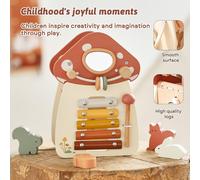 Cubo di attività in legno Giocattolo Montessori per lo sviluppo dei bambini