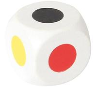 Cubo di colore bianco, 25 mm, 6 colori