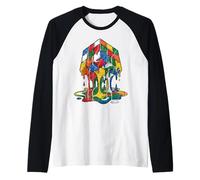 Cubo di Fusione Puzzle di cubatura Divertente e competitivo Maglia con Maniche Raglan