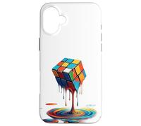 Cubo di fusione Speed Cubing Vintage Puzzle Giovani & Amanti della Matematica Custodia per iPhone 16 Plus