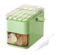 Cubo di ghiaccio con vassoio - vassoio di congelamento a rilascio facile, stampo di stoccaggio di grande capacità, contenitore per cubetti ghiacciati, pratico strumento di preparazione delle bevande |